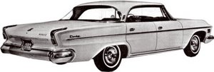 The rear fascia of the 1962 Dodge Custom 880 was identical to the 1962 Chrysler Newport save for the marque and model badging.